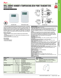 Thumbnail of document Brochure - RHP-E/N Wall Mount Humidity/Temperature/Dew Point Transmitter